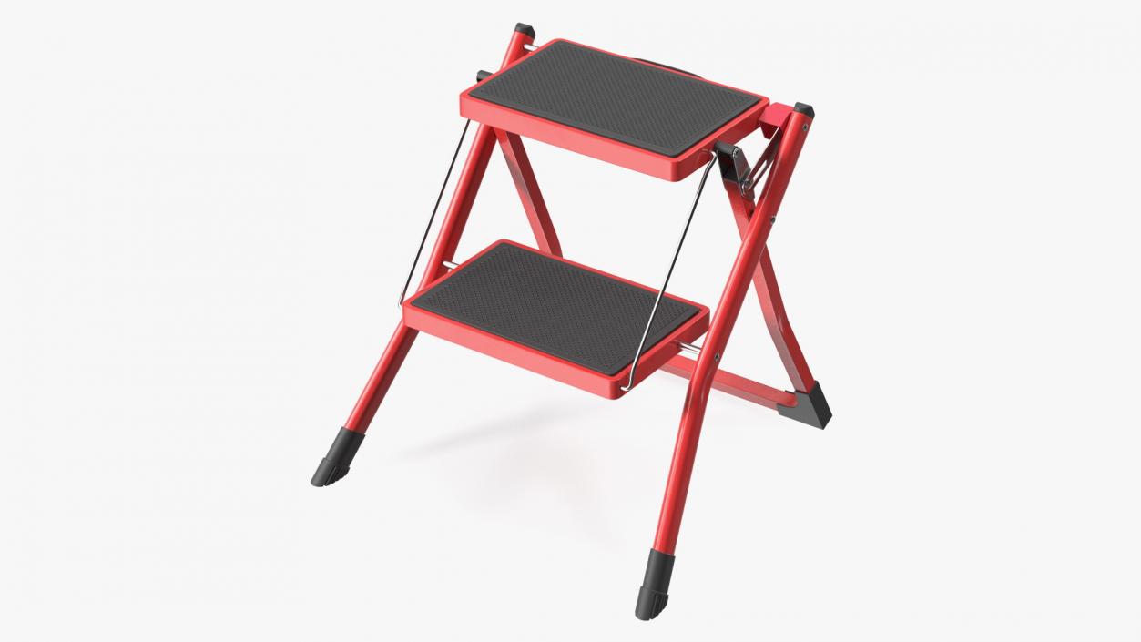 Step Stool Red 3D model