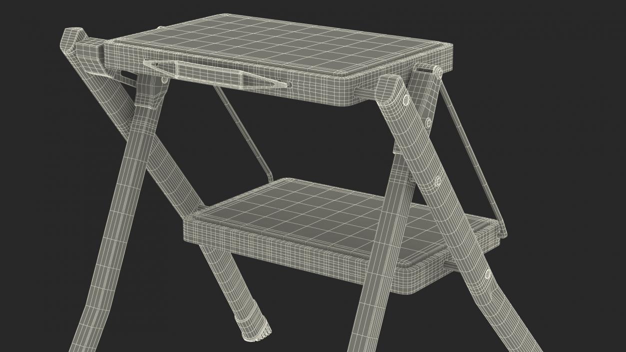 Step Stool Red 3D model