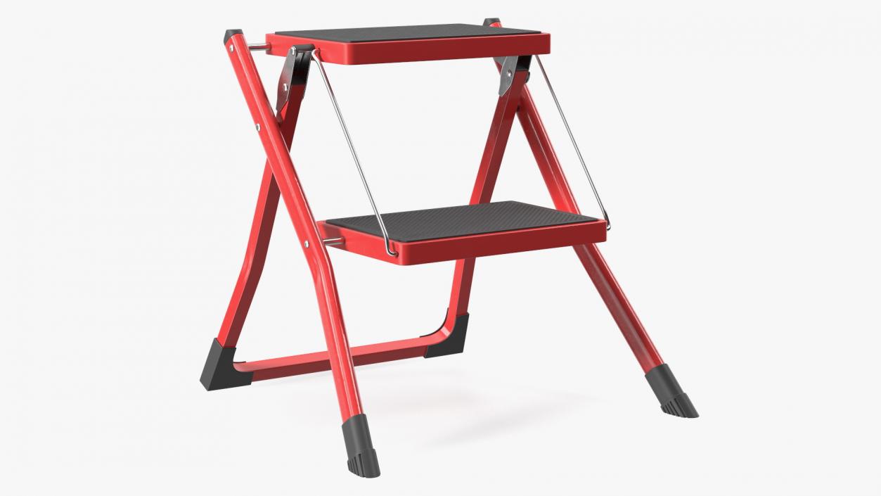 Step Stool Red 3D model