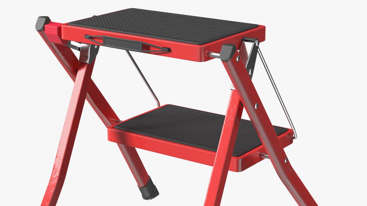 Step Stool Red 3D model