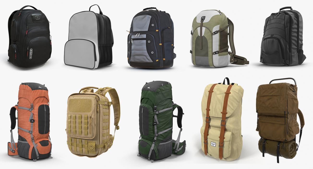 Backpacks Collection 7 3D