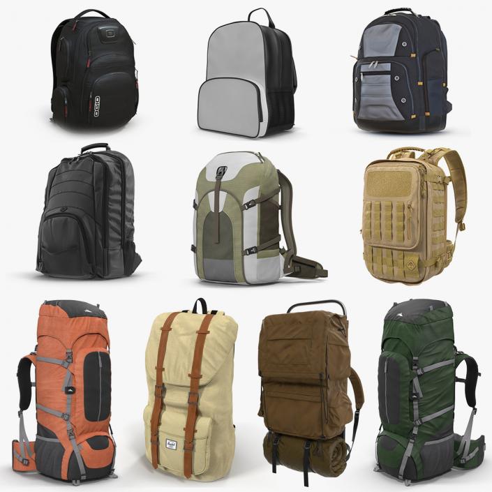 Backpacks Collection 7 3D