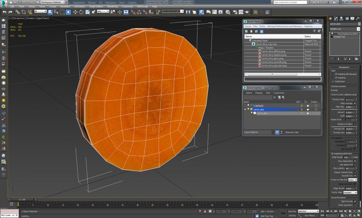 Carrot Slice 3D