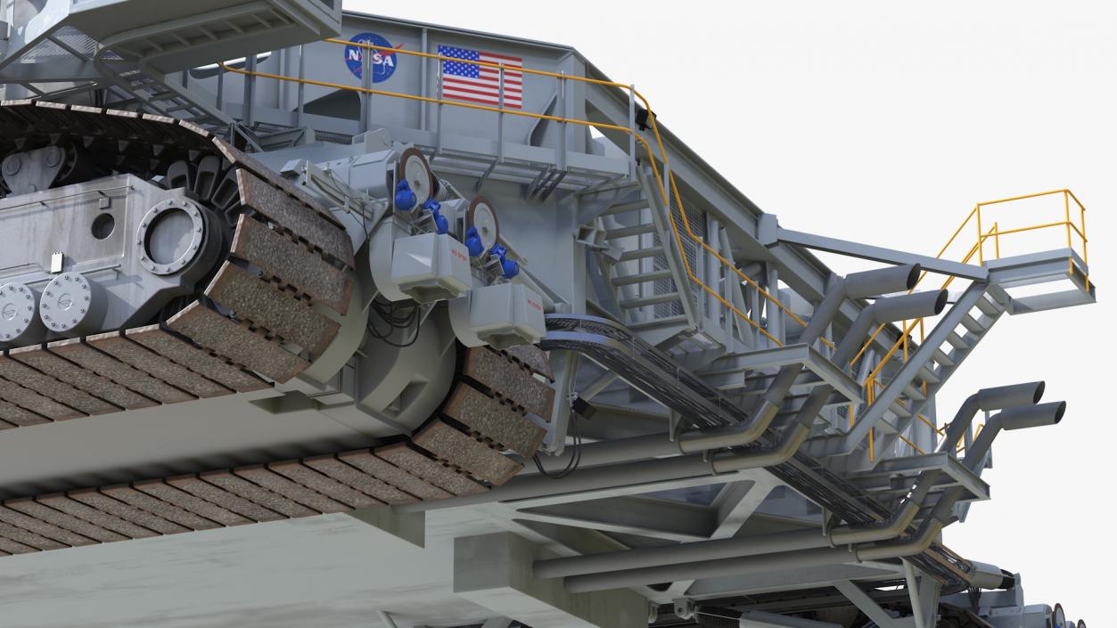 3D model NASA Missile Crawler Transporter Facilities Rigged