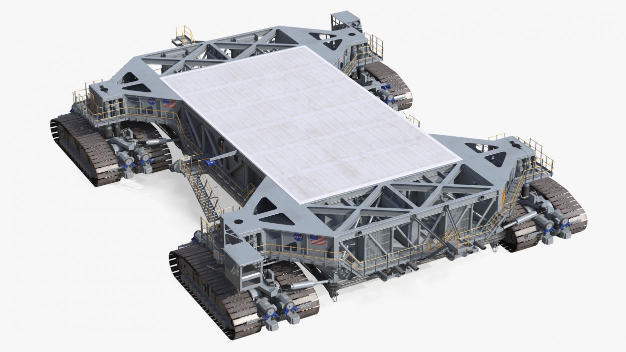 3D model NASA Missile Crawler Transporter Facilities Rigged