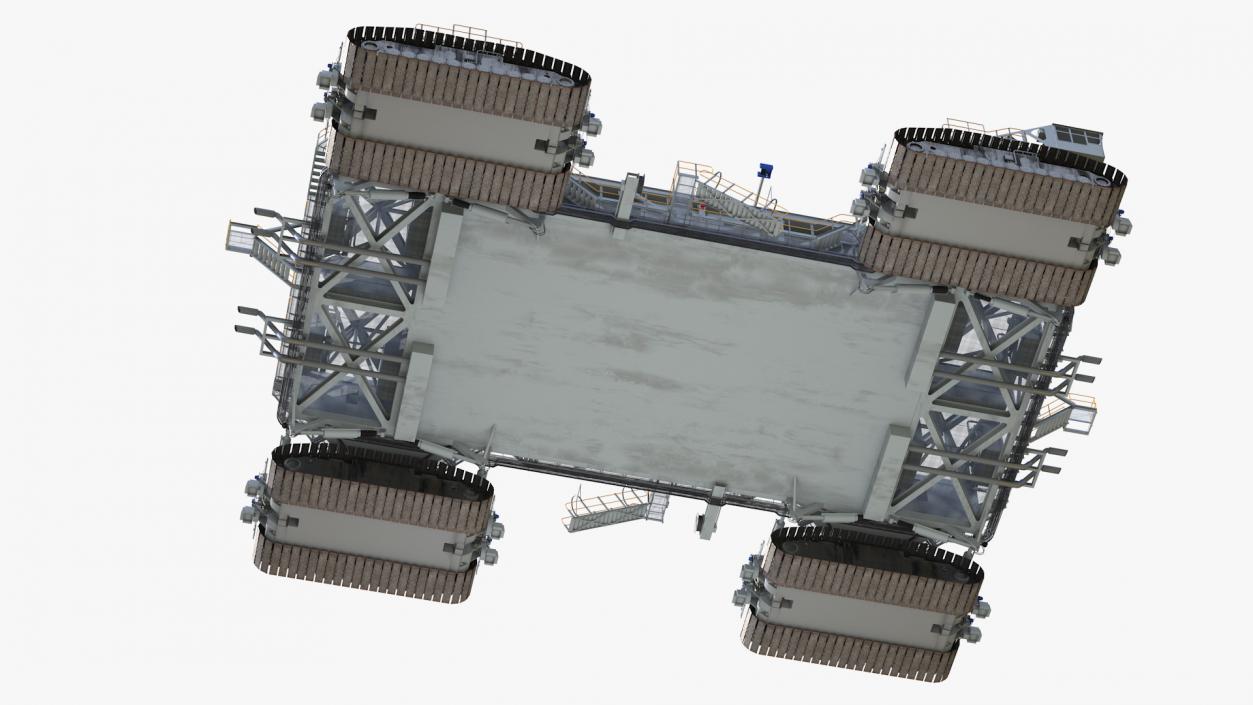 3D model NASA Missile Crawler Transporter Facilities Rigged