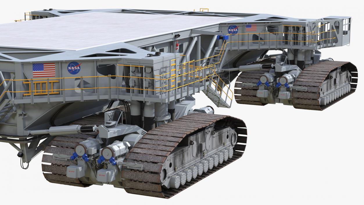 3D model NASA Missile Crawler Transporter Facilities Rigged