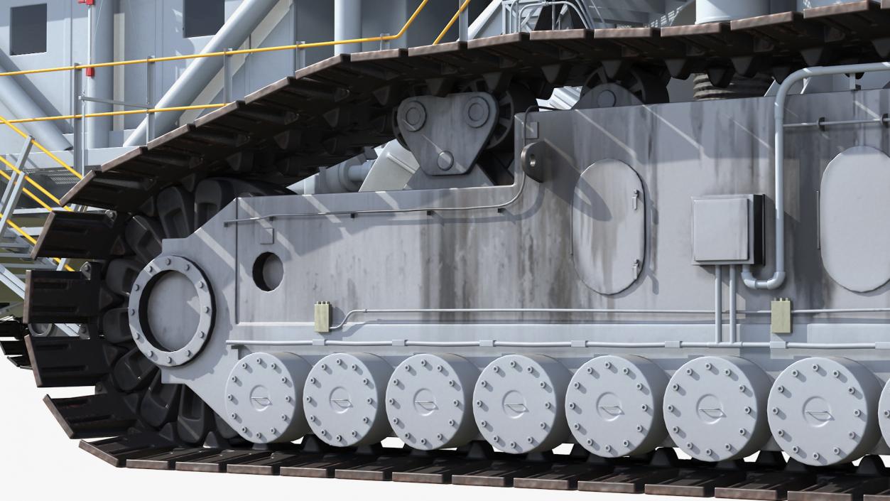 3D model NASA Missile Crawler Transporter Facilities Rigged