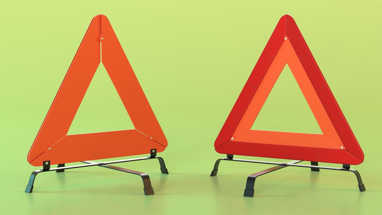 3D Emergency Warning Triangle