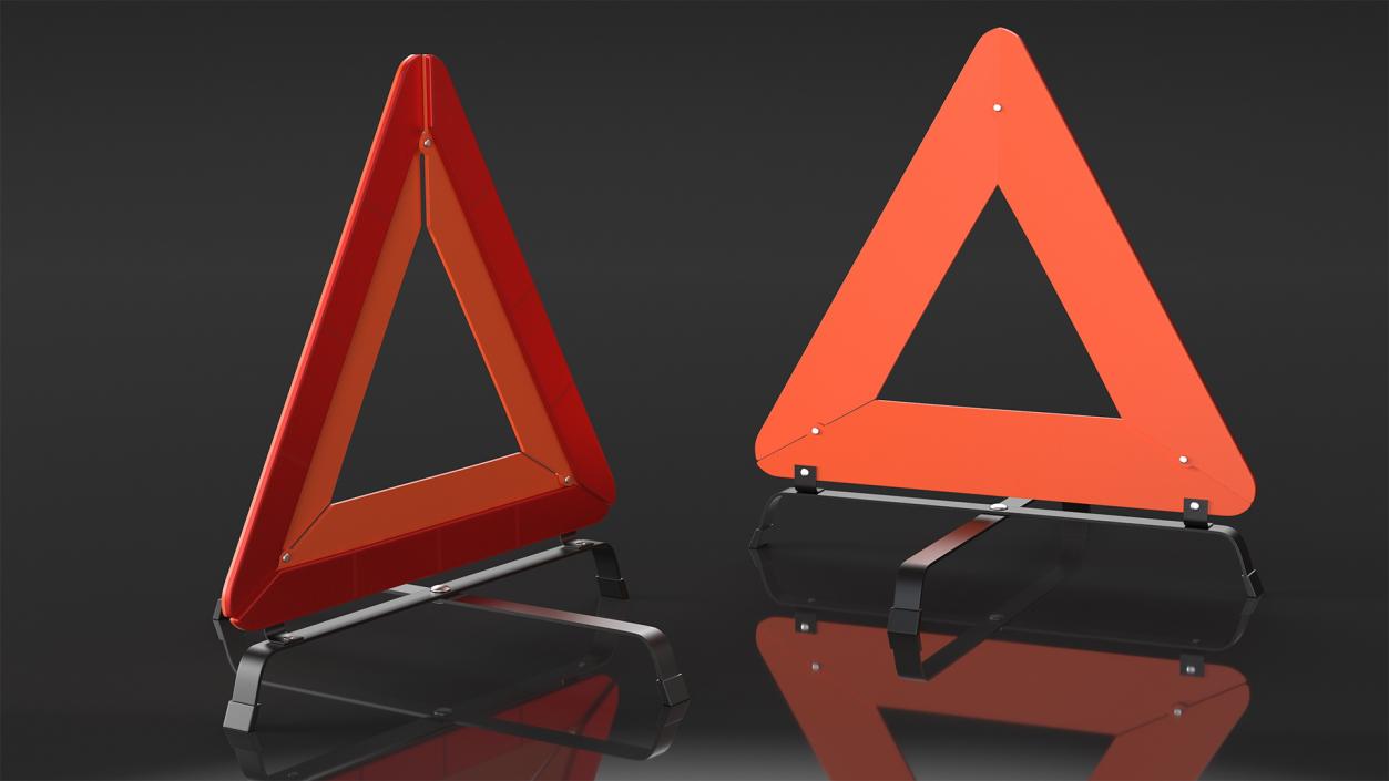 3D Emergency Warning Triangle