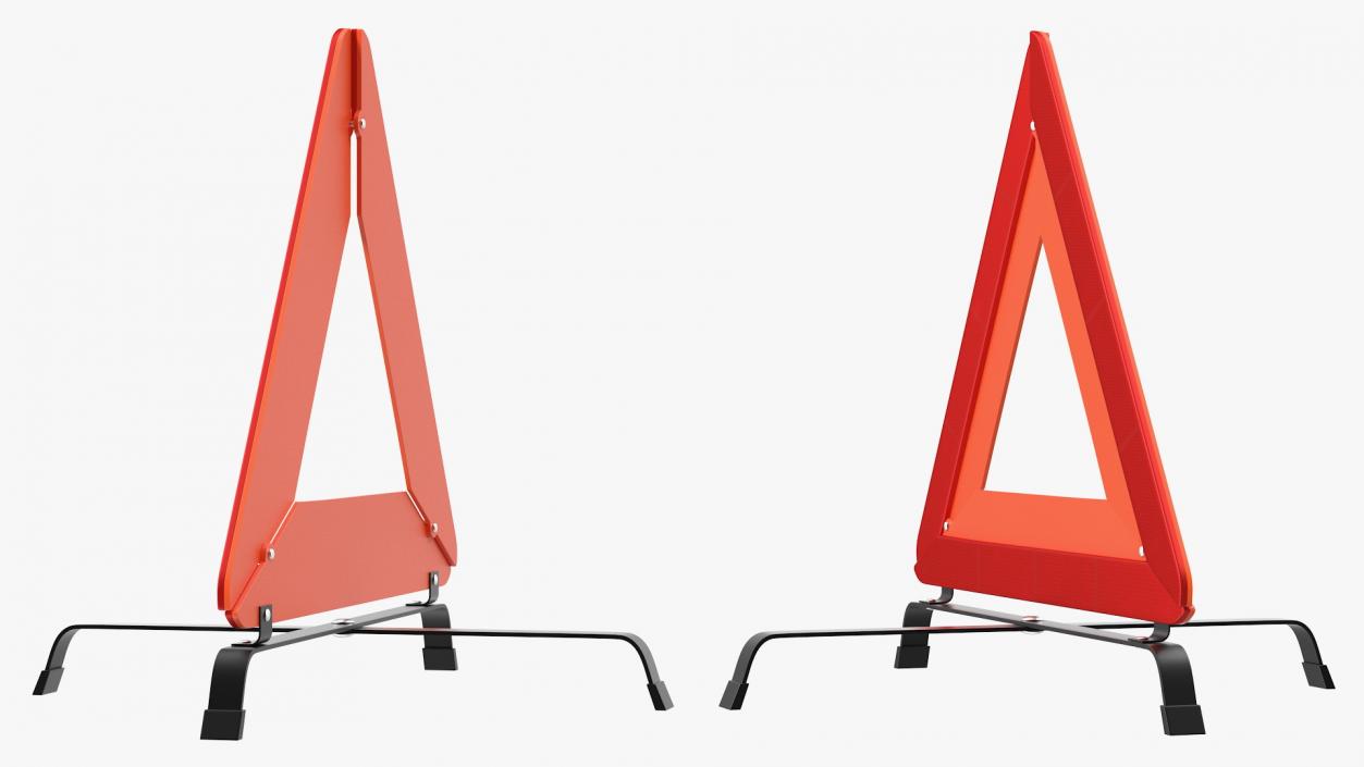 3D Emergency Warning Triangle