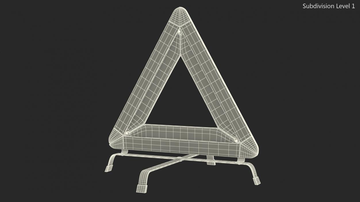 3D Emergency Warning Triangle