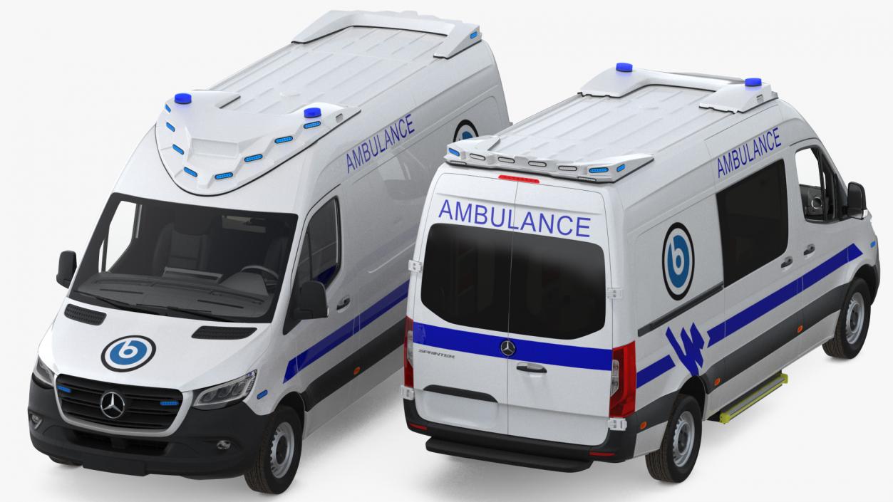 Mercedes Benz Sprinter Ambulance 3D