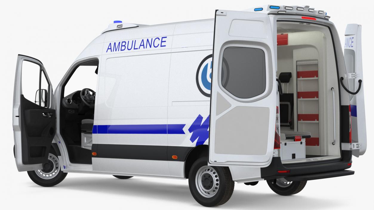 Mercedes Benz Sprinter Ambulance 3D