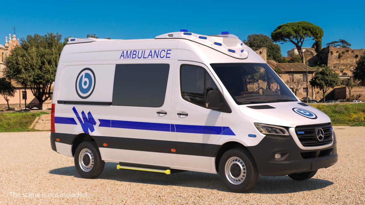 Mercedes Benz Sprinter Ambulance 3D