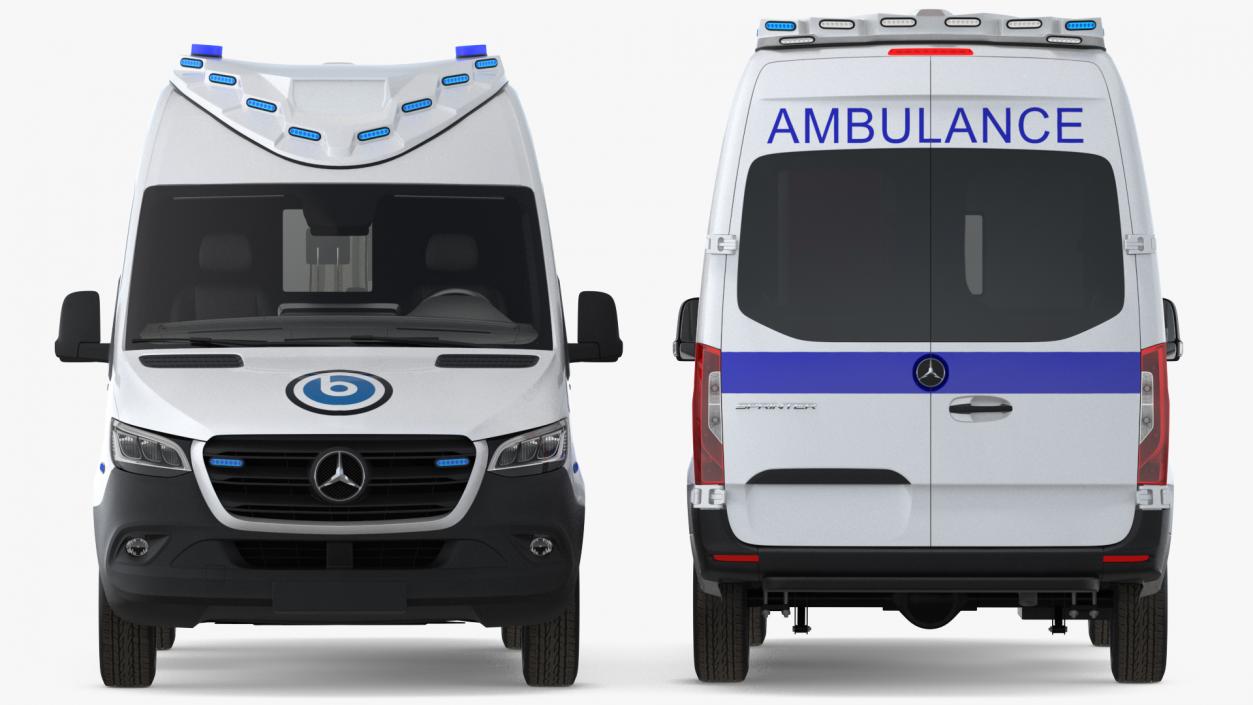 Mercedes Benz Sprinter Ambulance 3D