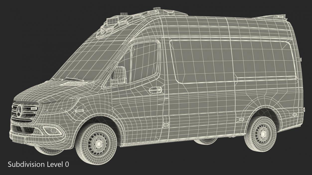 Mercedes Benz Sprinter Ambulance 3D