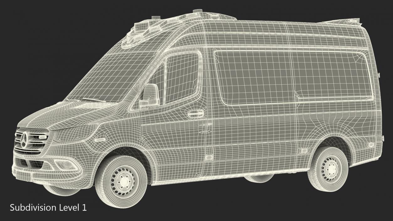 Mercedes Benz Sprinter Ambulance 3D