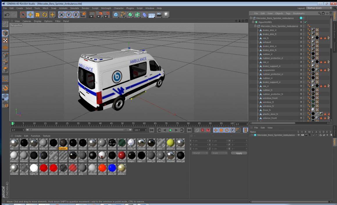 Mercedes Benz Sprinter Ambulance 3D