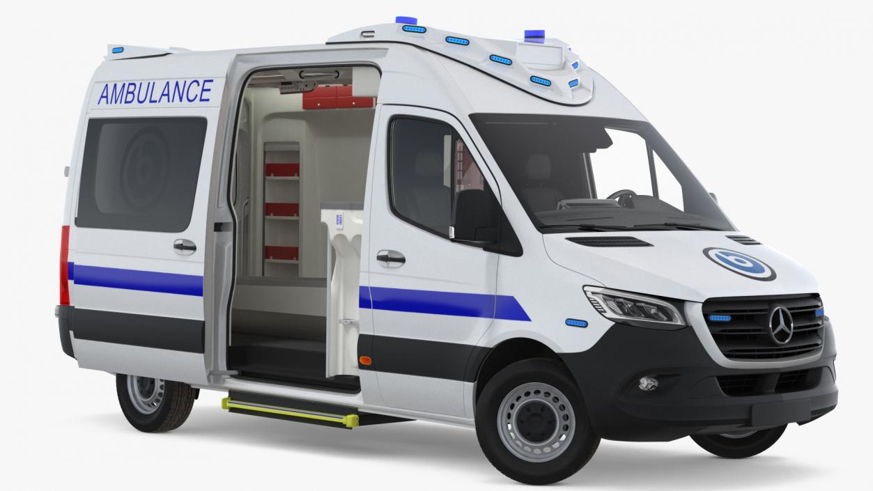 Mercedes Benz Sprinter Ambulance 3D