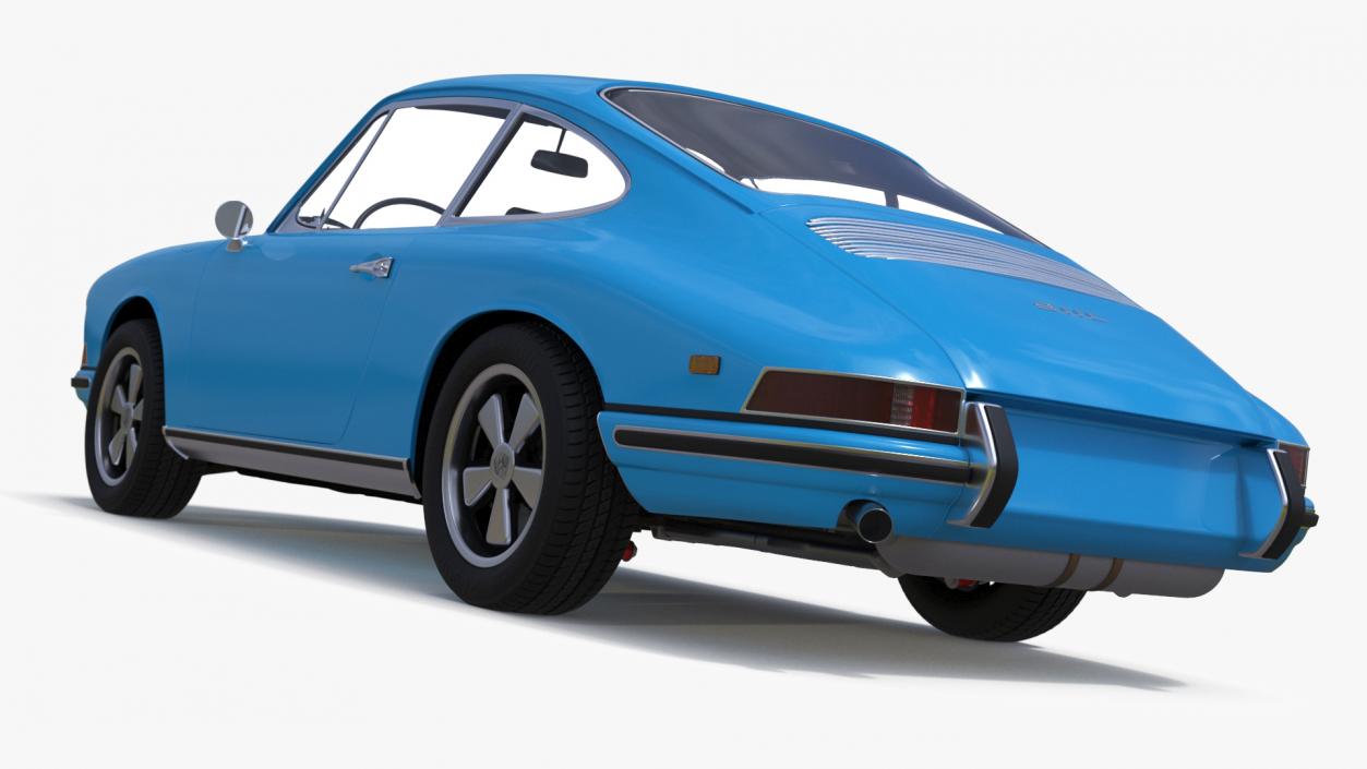 3D Porsche 911 1968 Blue