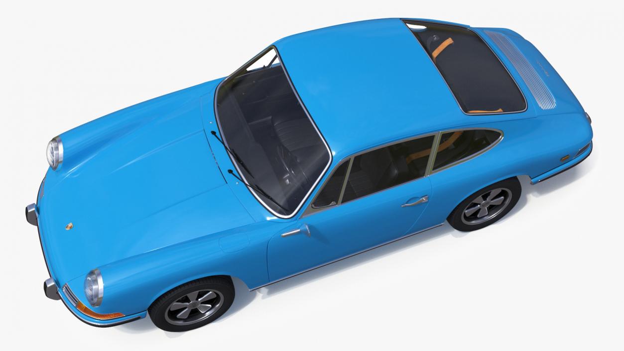 3D Porsche 911 1968 Blue