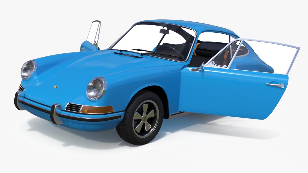 3D Porsche 911 1968 Blue