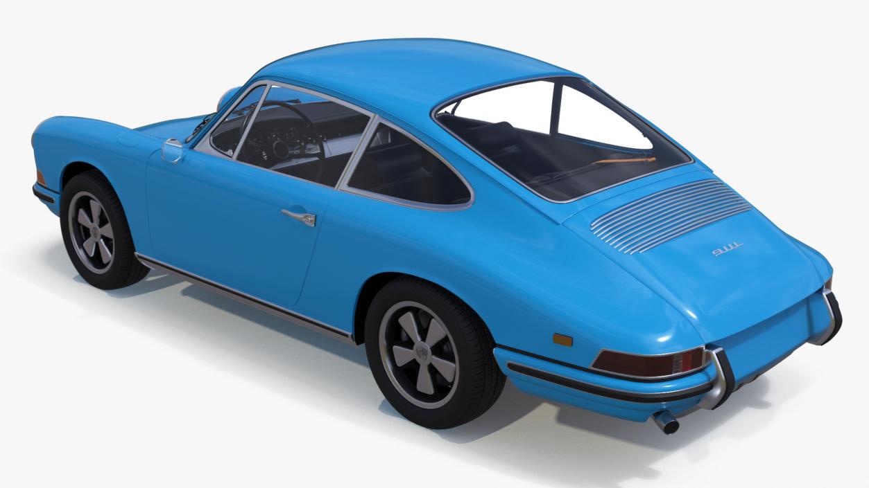 3D Porsche 911 1968 Blue