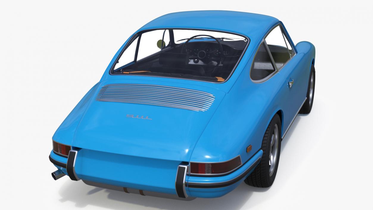 3D Porsche 911 1968 Blue