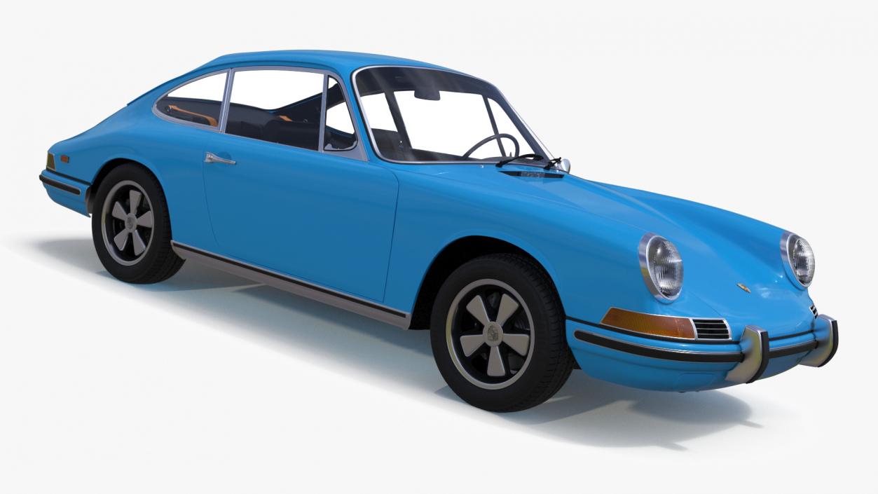 3D Porsche 911 1968 Blue