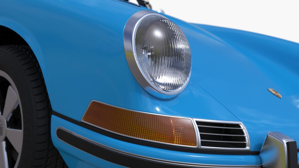 3D Porsche 911 1968 Blue