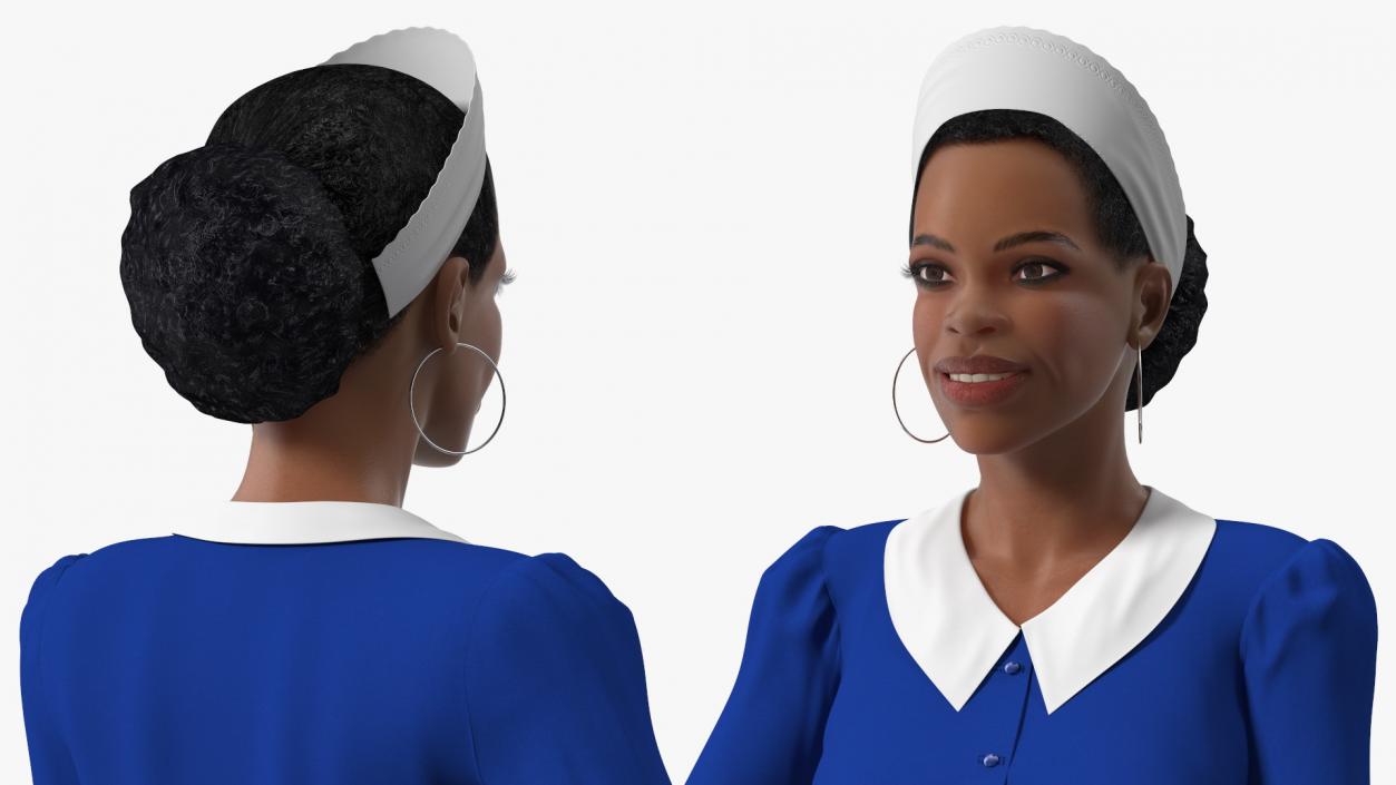 3D Rigged Housekeeping Maids Collection 2 model