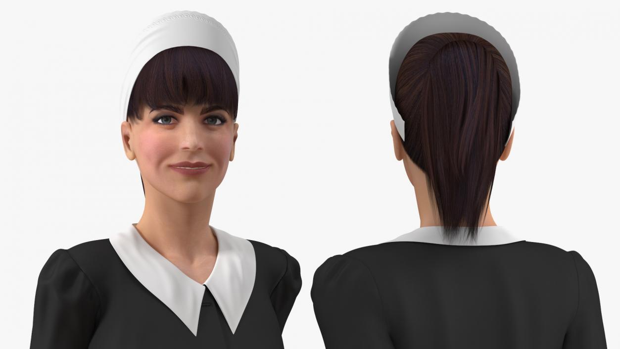 3D Rigged Housekeeping Maids Collection 2 model