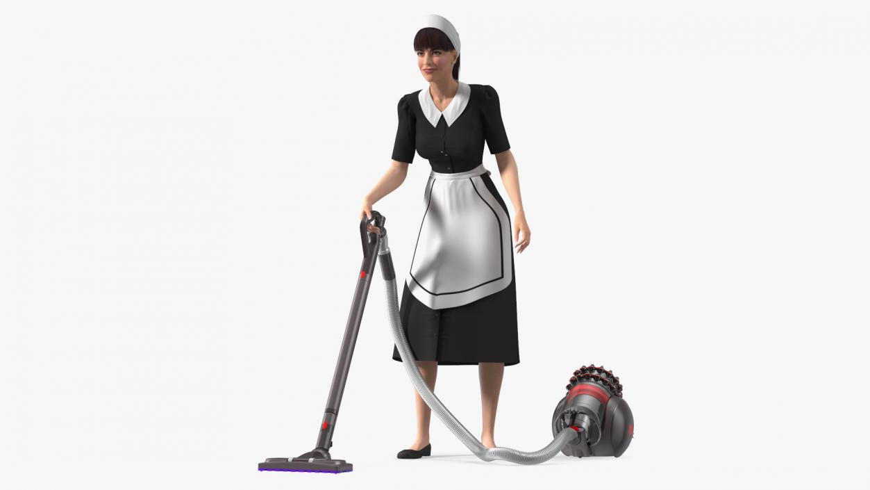 3D Rigged Housekeeping Maids Collection 2 model