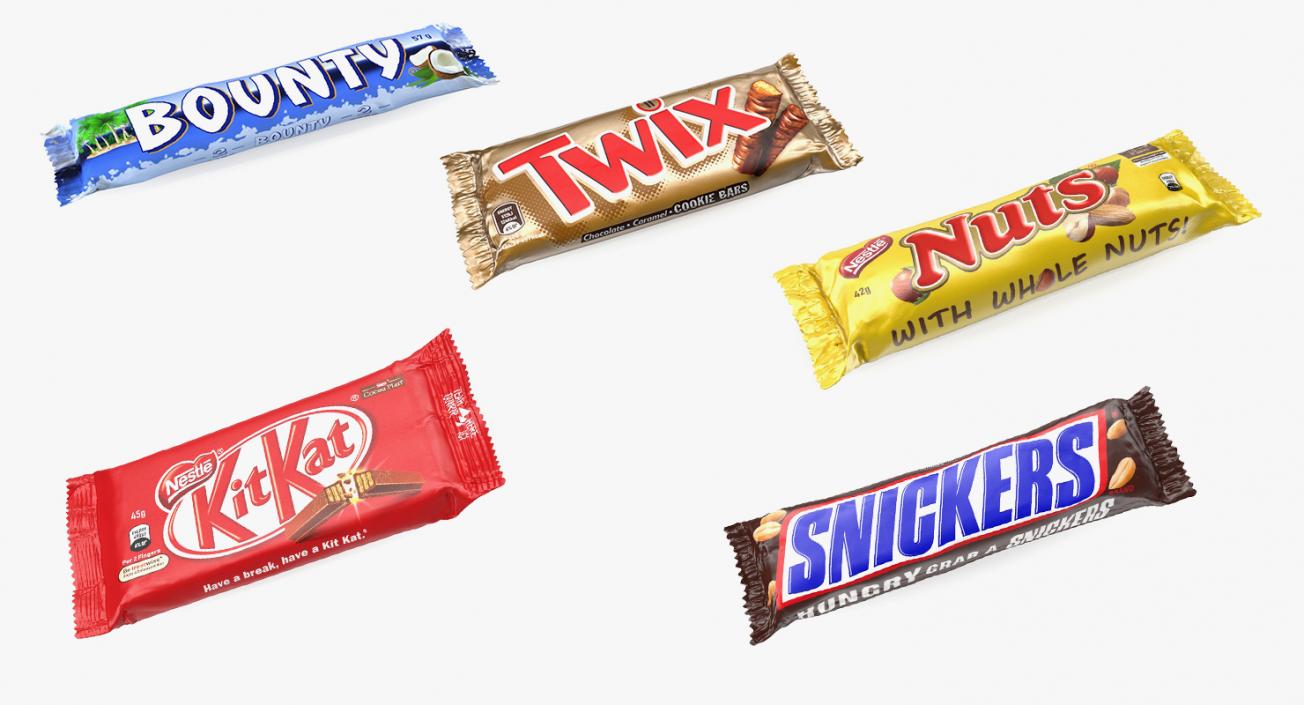 3D model Chocolate Bars Collection