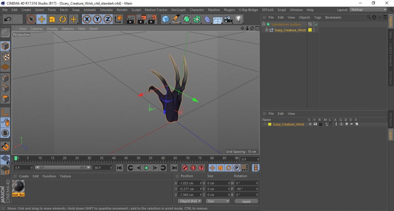 3D model Scary Creature Wrist