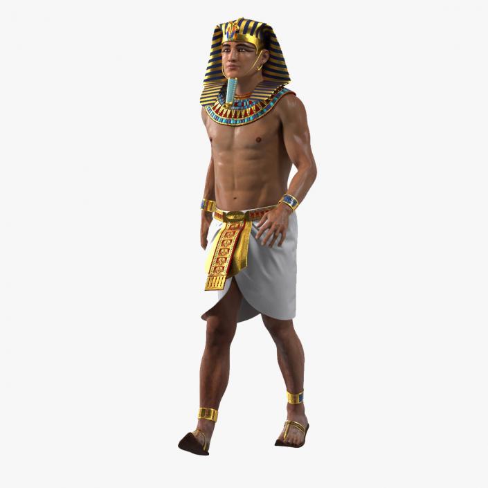 Egyptian Pharaoh Rigged for Maya 3D