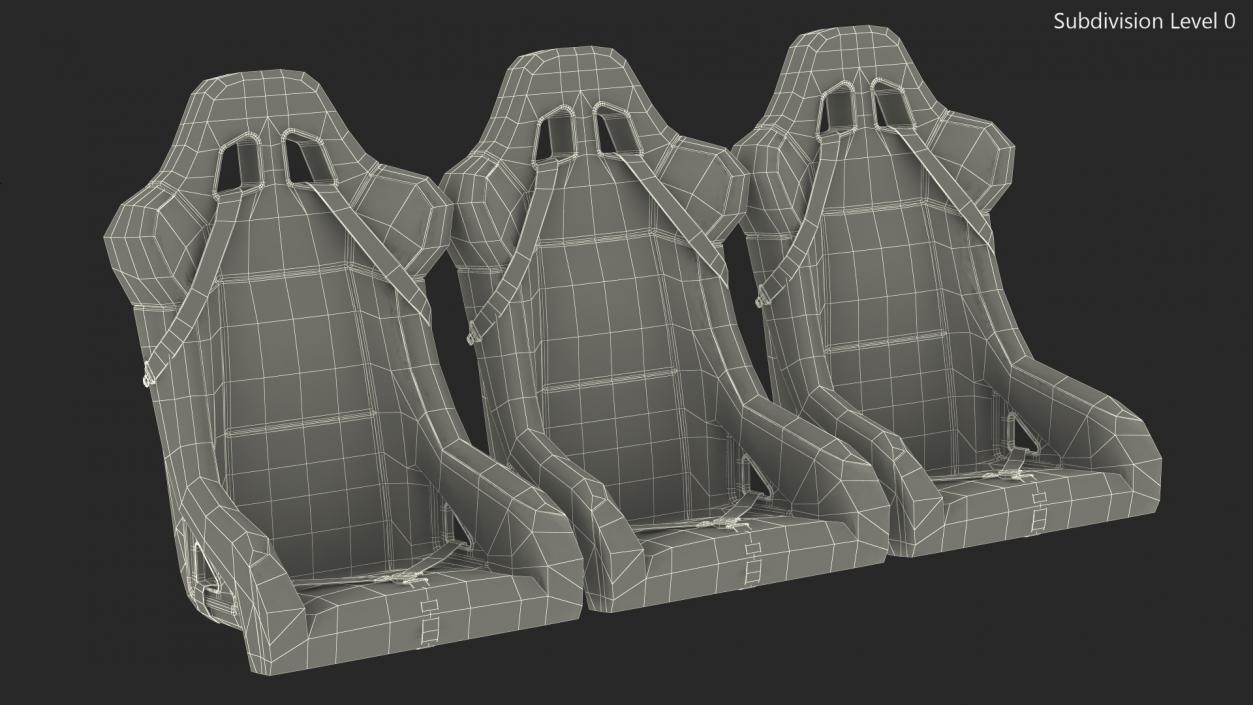 3D Racing Car Seats