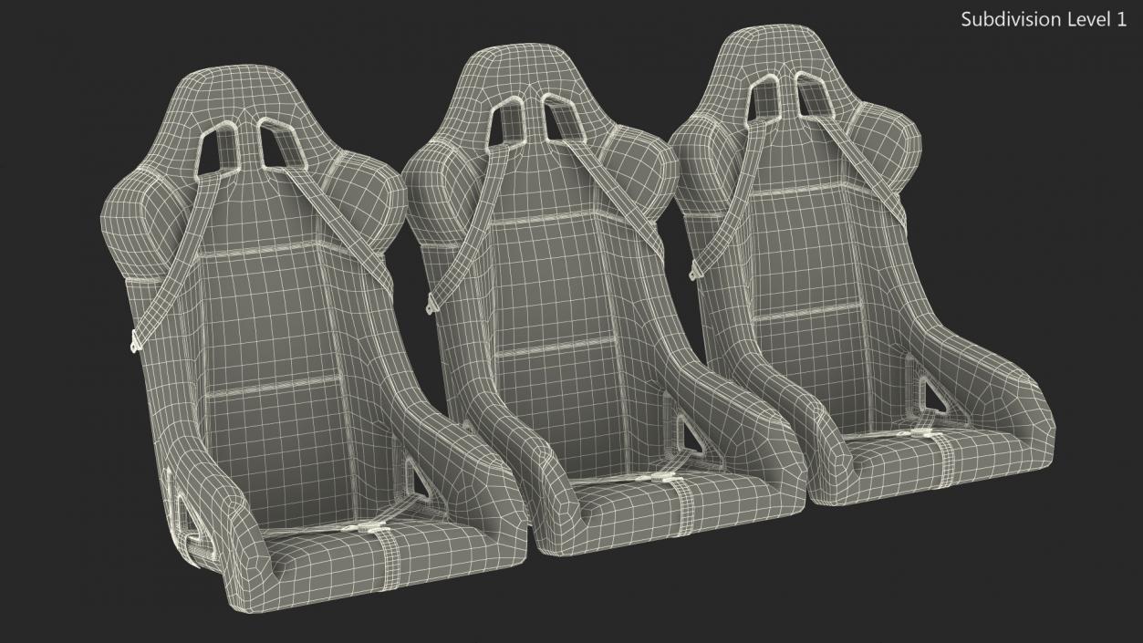 3D Racing Car Seats