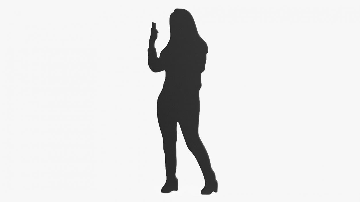 3D Woman Silhouette 2 model