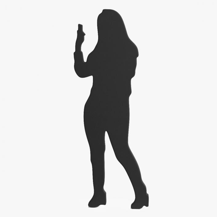 3D Woman Silhouette 2 model