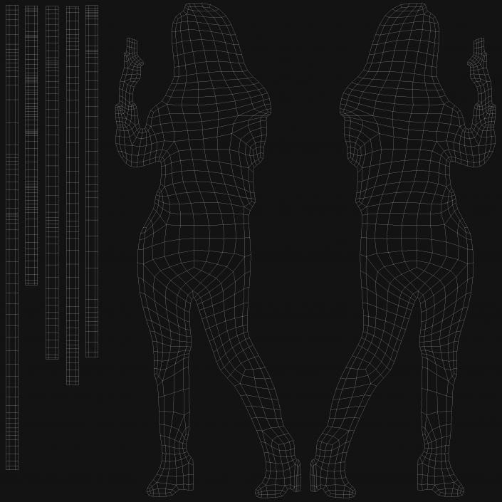 3D Woman Silhouette 2 model