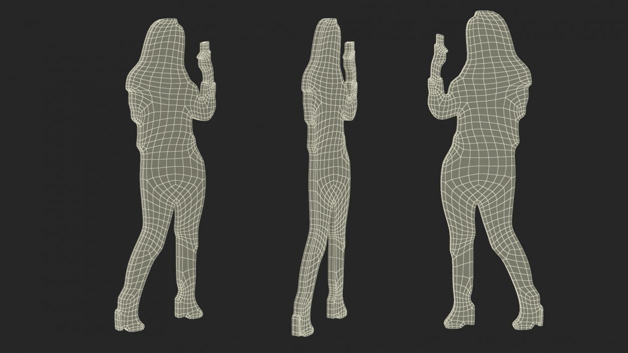 3D Woman Silhouette 2 model