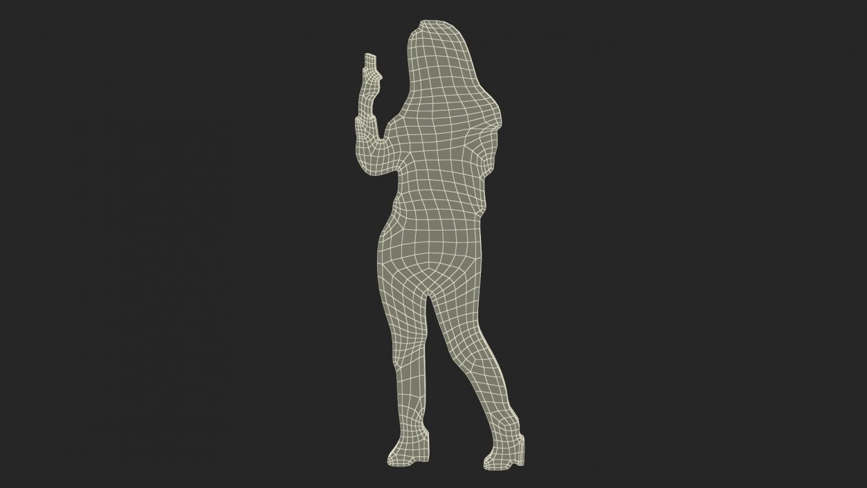 3D Woman Silhouette 2 model