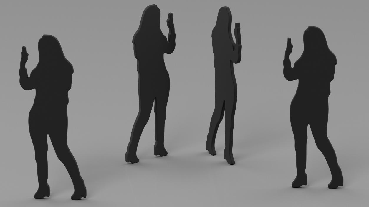 3D Woman Silhouette 2 model