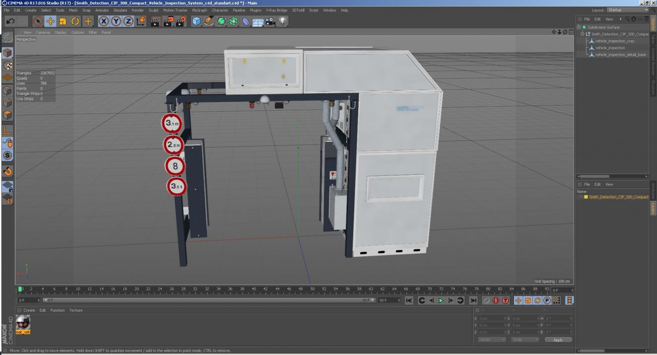 Smith Detection CIP 300 Compact Vehicle Inspection System 3D