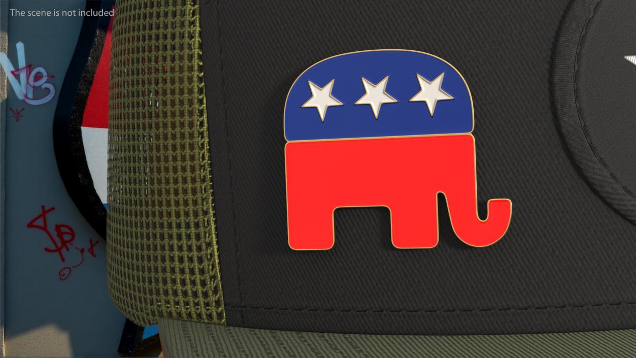 3D Camouflage Cap with Republican Badge