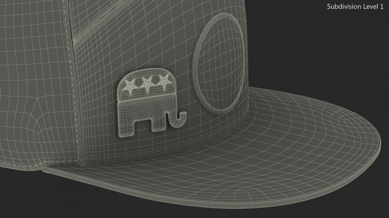 3D Camouflage Cap with Republican Badge