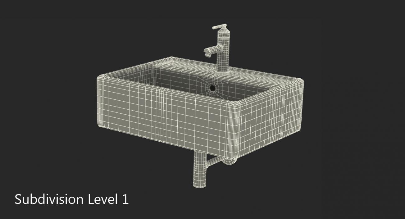 3D model Bathroom Vessel Sink