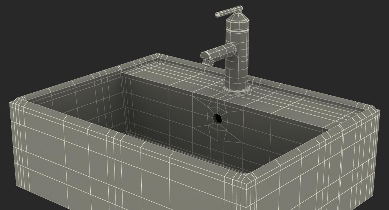 3D model Bathroom Vessel Sink